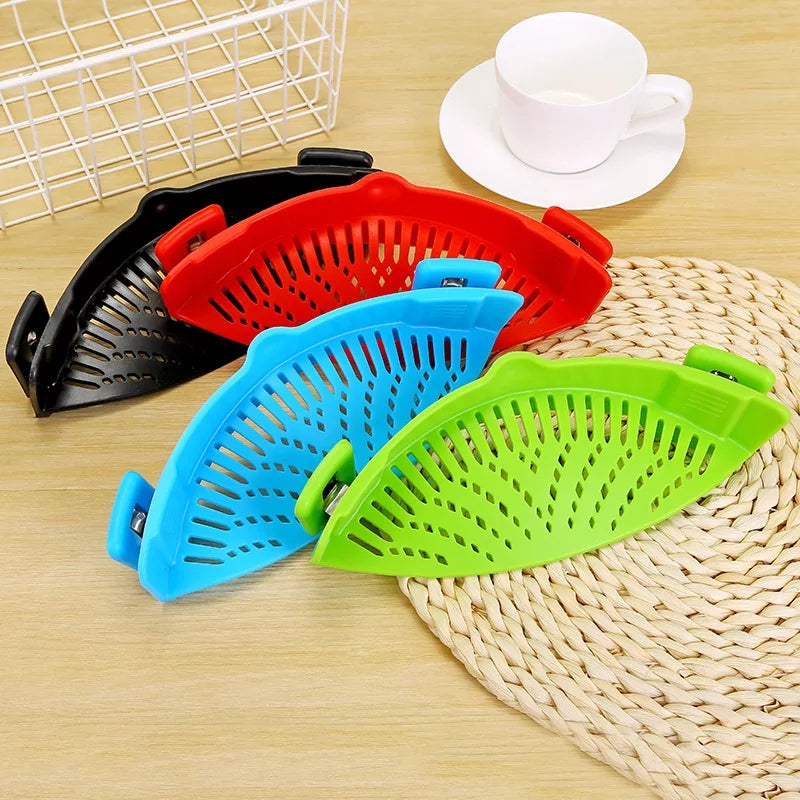 Silicone Food Strainer - Red - The Decor Kart