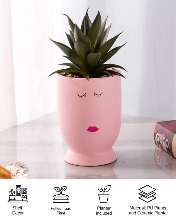 EMOJI - Faux Potted Succulent