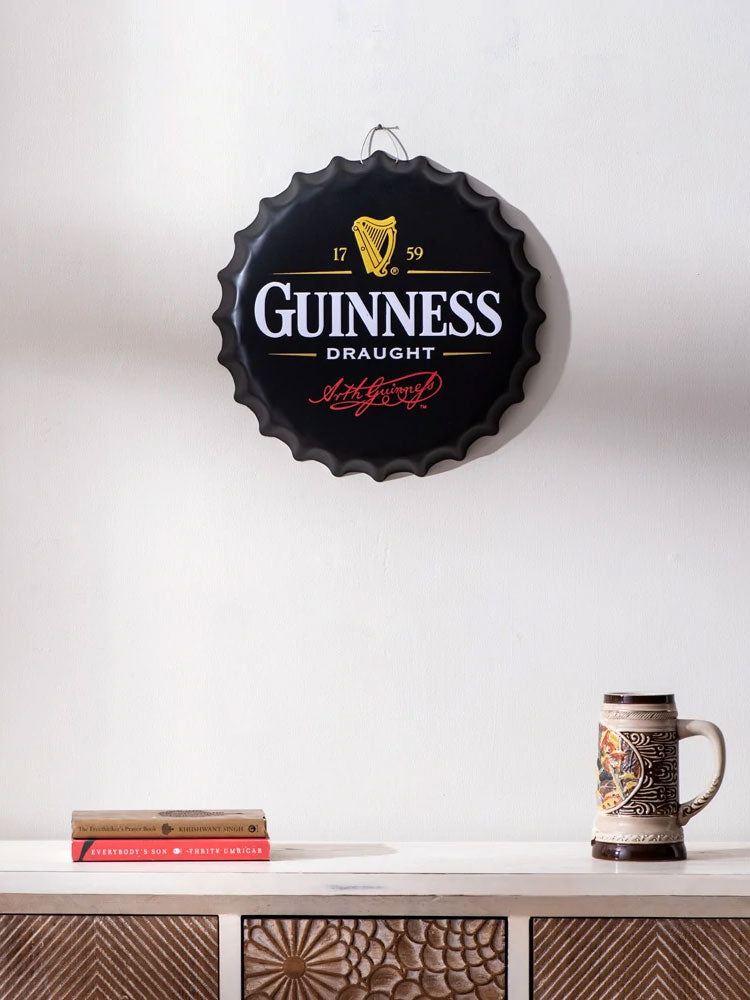 Guiness - Oversized Wall Bottle Cap - The Decor Kart 