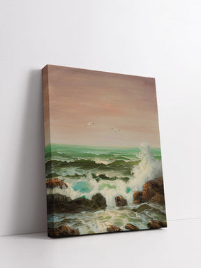 "Ocean Waves" Handmade Oil Painting 20"x24"