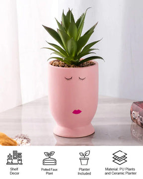 EMOJI - Faux Potted Succulent