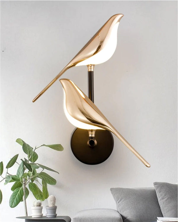 Aves Sitting Bird Wall Sconces - II - The Decor Kart