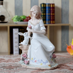Victorian Lady - Fine Porcelain Figurine - The Decor Kart 