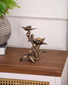 Bird & Branch Cast Iron Candle Holder - The Decor Kart 