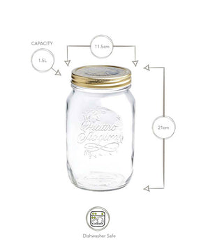 Bormioli Rocco Quattro Stagioni Mason Jars - The Decor Kart 