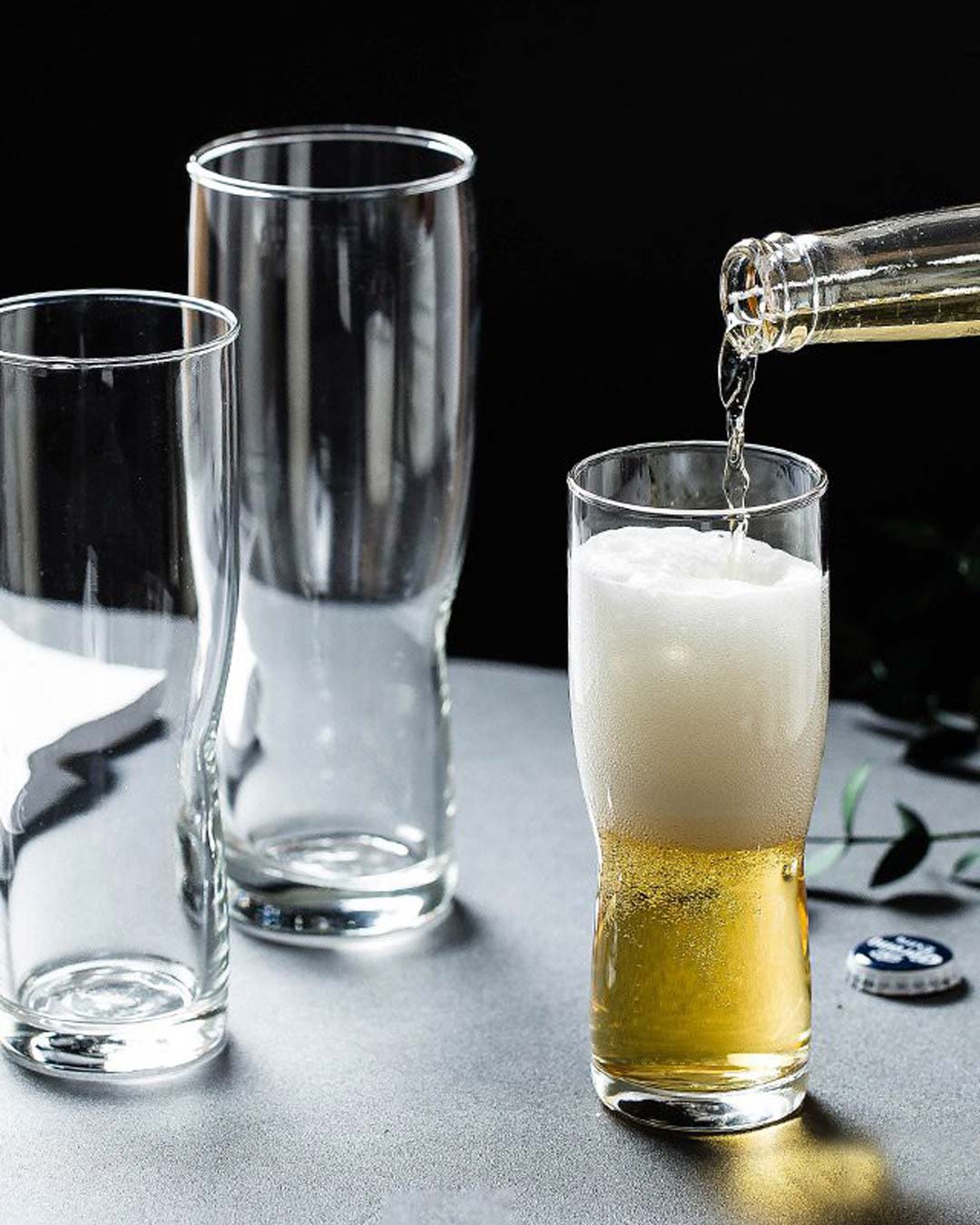 Bormioli Rocco New Pilsner Beer Glasses - Set of 6 Medium - The Decor Kart 