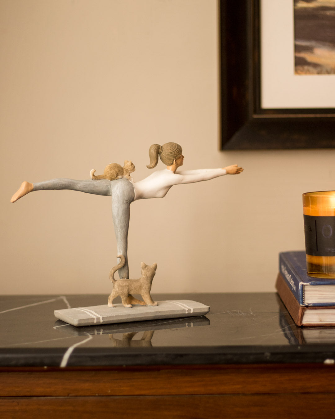 Like Mother - Like Daugher - "Warrior 3" Yoga Figurine 
