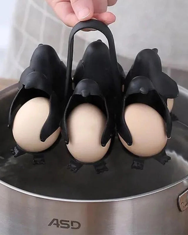 Egguin - Penguin-Shaped 6 Egg Boiler Cooker - The Decor Kart 