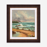 "Lake View Waves" Handmade Oil Painting 20"x24" - The Decor Kart 