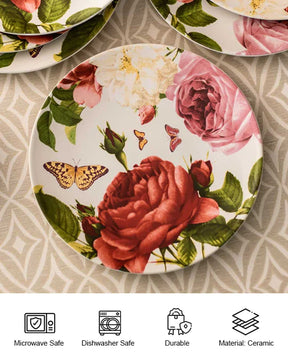 Country Roses Dinner Plate