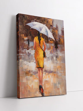 'The Lone Walk' Handmade Oil Painting 24"x 36"