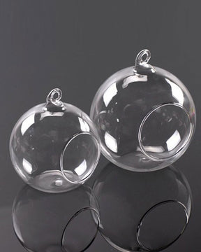 Terrarium Globe Tealight Candle Holder - Set of 2
