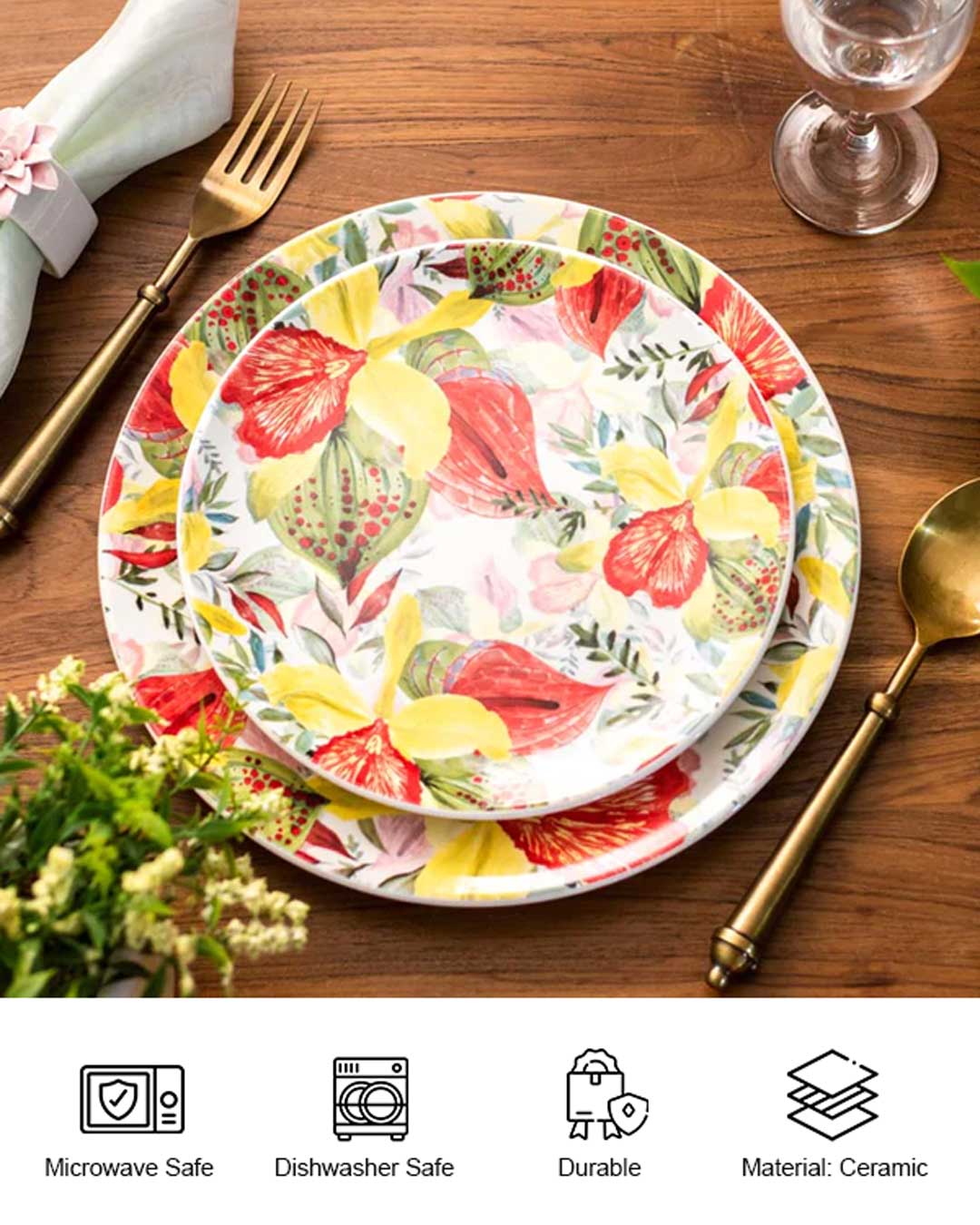 A Lime Garden Dinner Plate