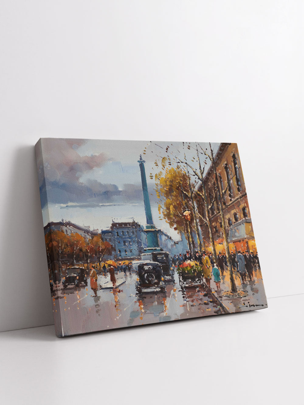 "Place De La Bastille" Handmade Oil Painting 20"x24"