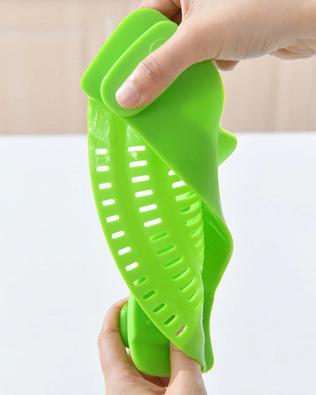 Silicone Food Strainer - Green