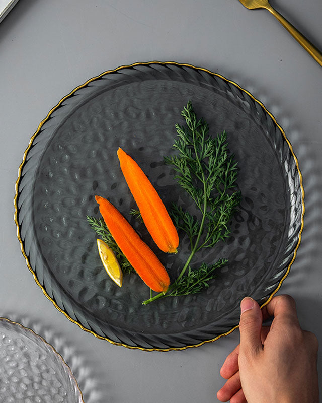Fortuna Dinner Plate - Smoke Grey