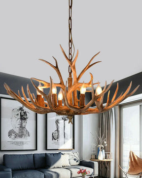 The Antler 6 - Light Geometric Chandelier - The Decor Kart 