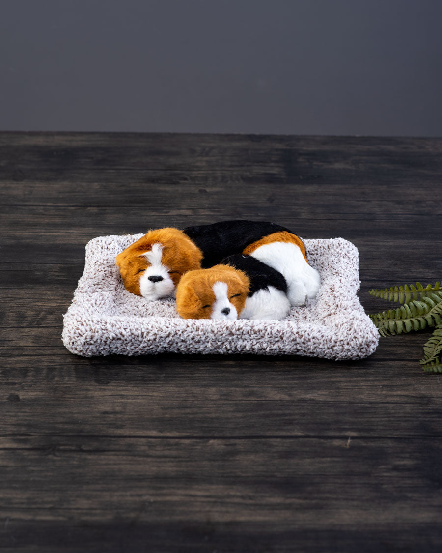 Sleeping Pup Tabletop Plush Toy