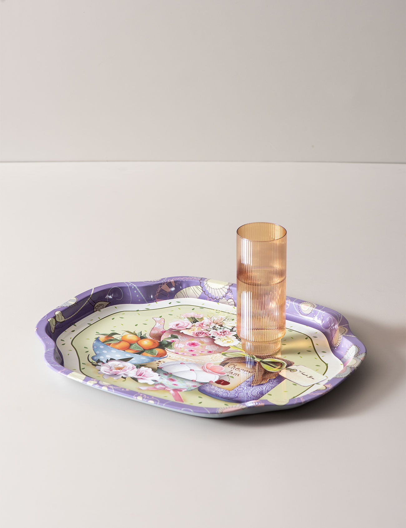 The Picnic Serving Tray - Purple - The Decor Kart 