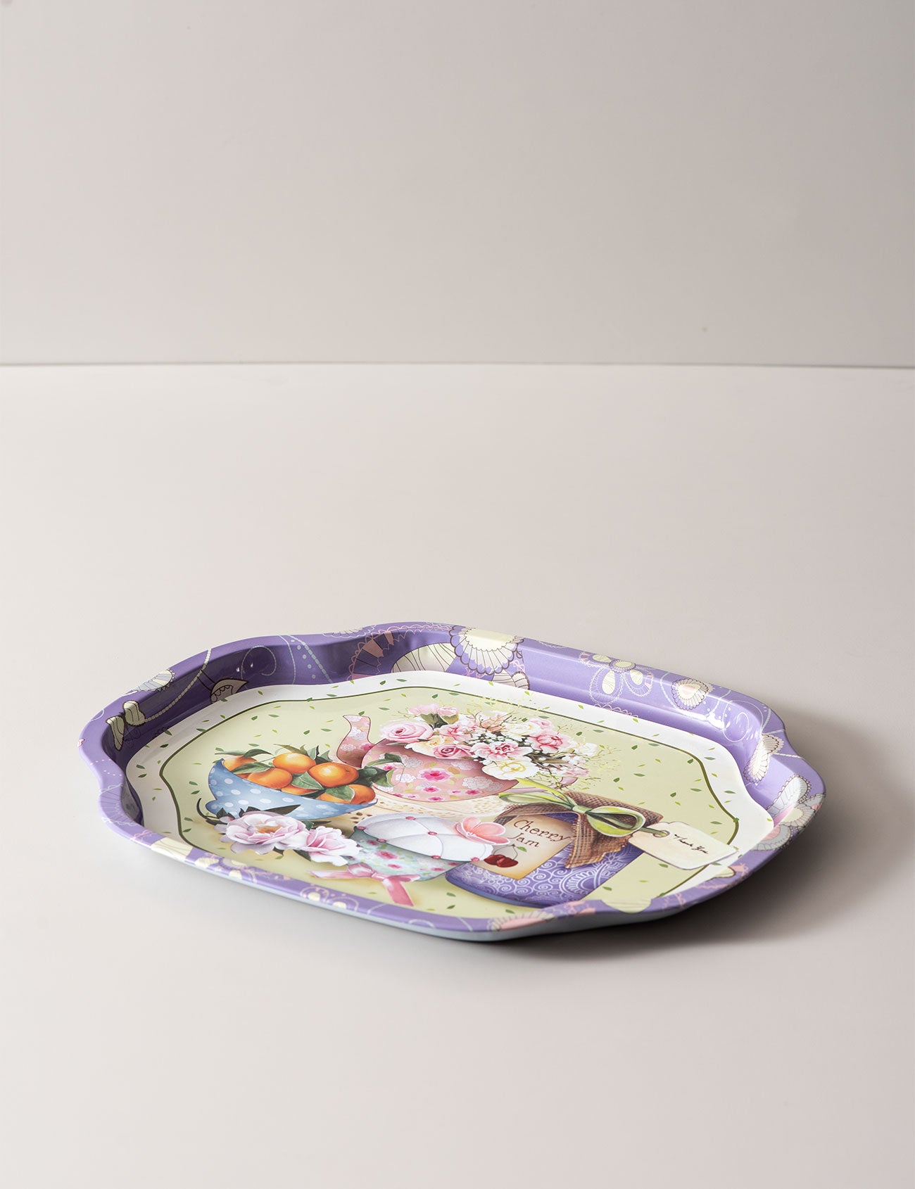 The Picnic Serving Tray - Purple - The Decor Kart 
