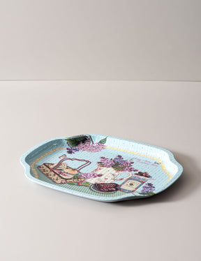 The Picnic Serving Tray - Blue - The Decor Kart 