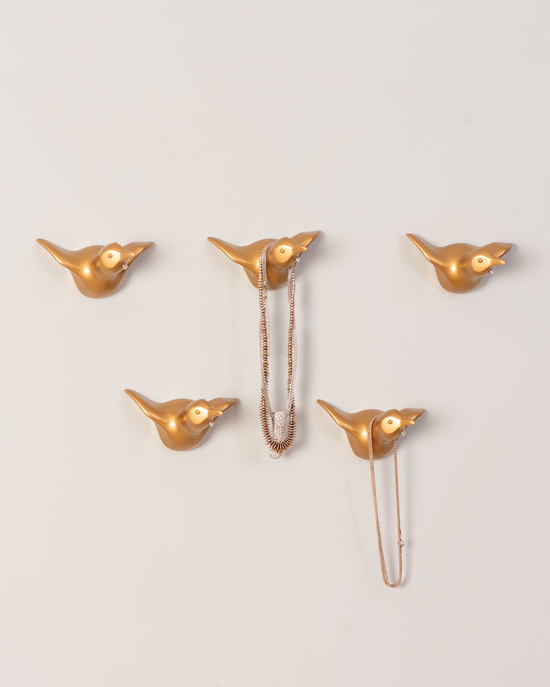 Flying Bird Wall Hooks - Set of 5 - The Decor Kart 