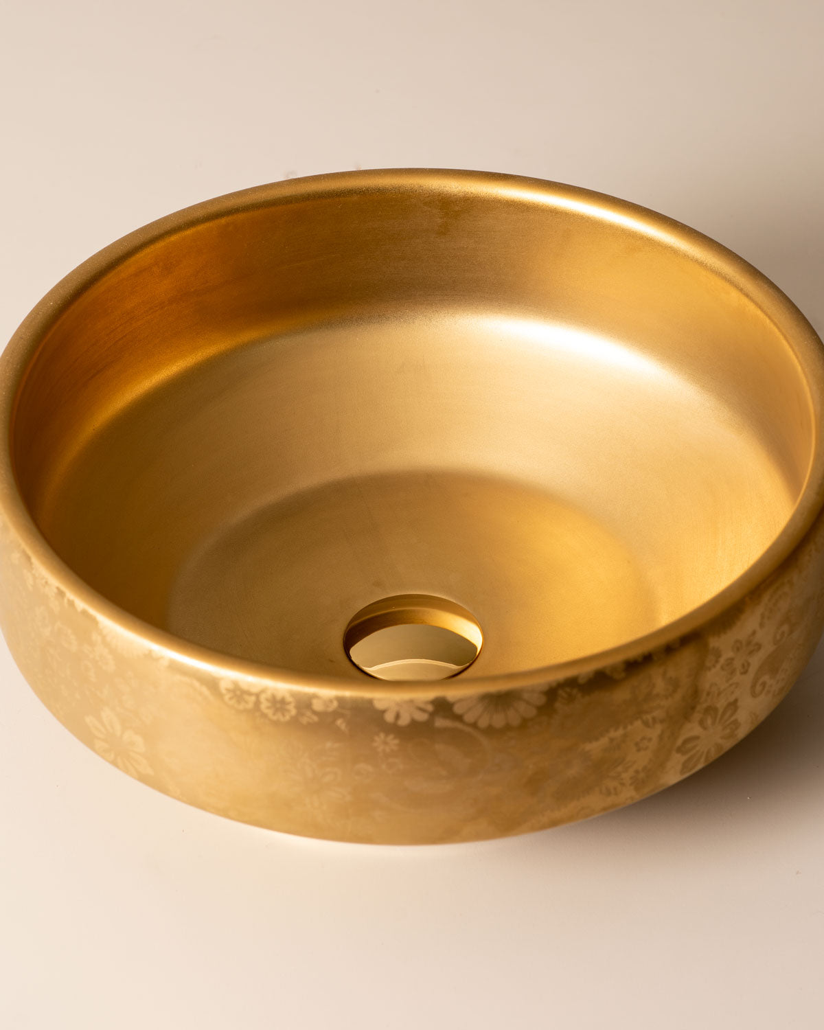 Gloss Gold Ceramic Counter Top Basin - Regalia I