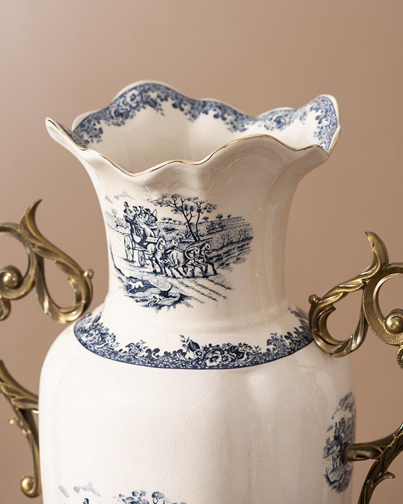'Yorkshire' Victorian Ornamental Floor Vase - The Decor Kart