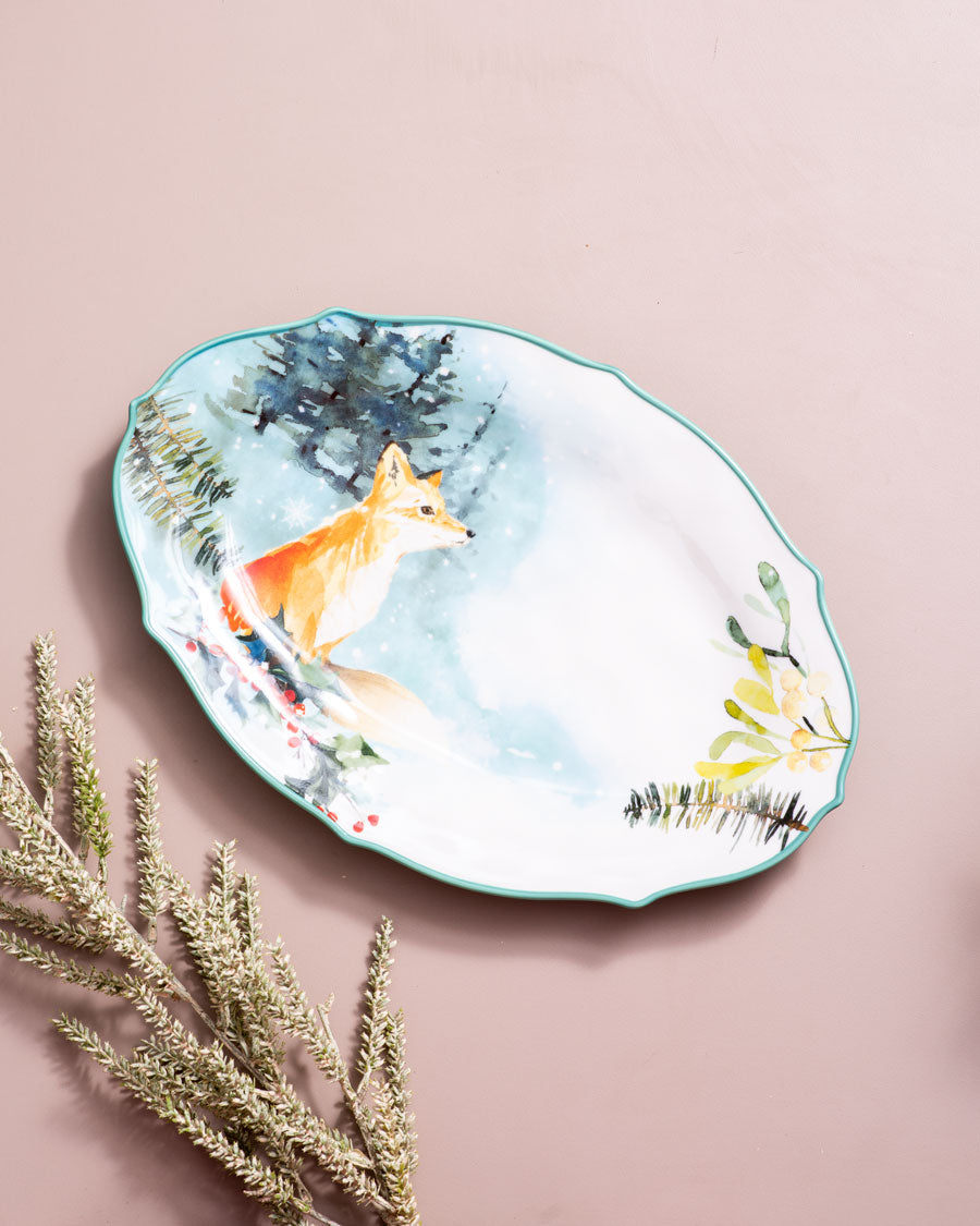 Enchanted Forest Fox Serving Platter
