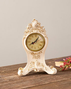 Classic Gold Victorian Table Top Clock - The Decor Kart 