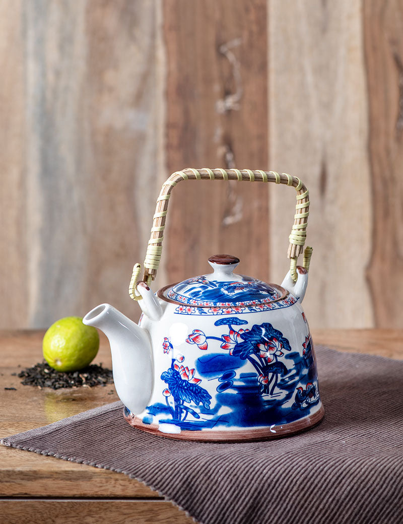 Lotus' Ceramic Kettle - The Decor Kart