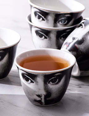 The Woman - Ceramic Green Tea Cups - Set of 12 - The Decor Kart 