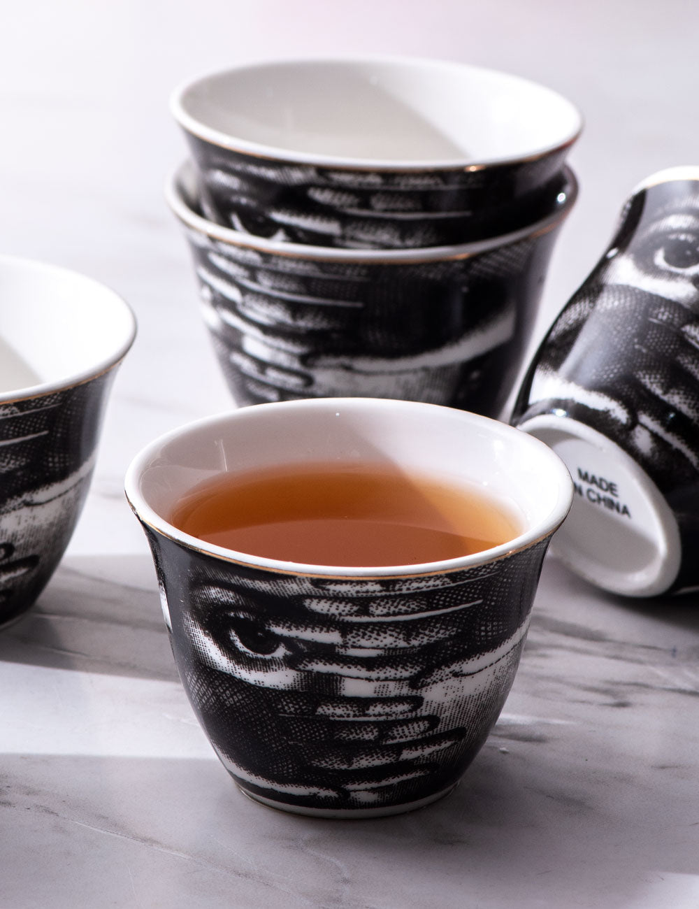 The Woman - Ceramic Green Tea Cups - Set of 12 - The Decor Kart