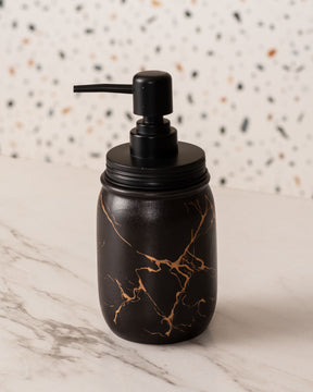 Black Marbleised Soap Dispenser
