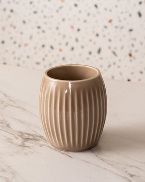 Strika Toilet Brush with Holder - Brown - The Decor Kart 