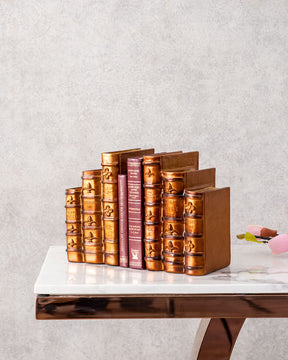 Vintage Books Bookend Set - The Decor Kart 