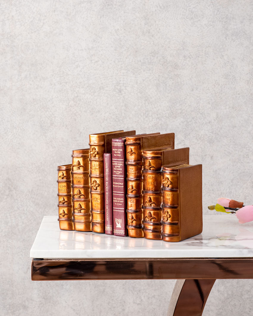 Vintage Books Bookend Set - The Decor Kart 
