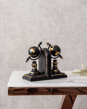 Terrestrial Globe Bookends Set - The Decor Kart 