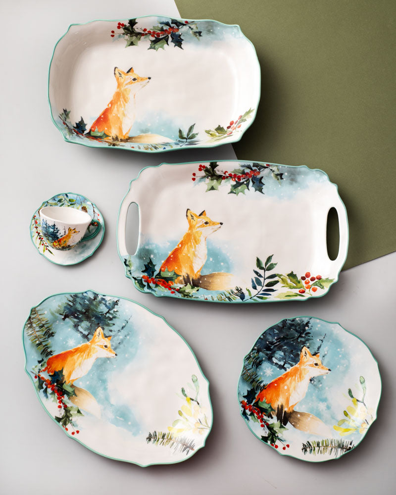 Enchanted Forest Fox Serving Platter
