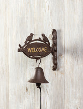 Welcome - Cast Iron Wall Mounted Bell - The Decor Kart 