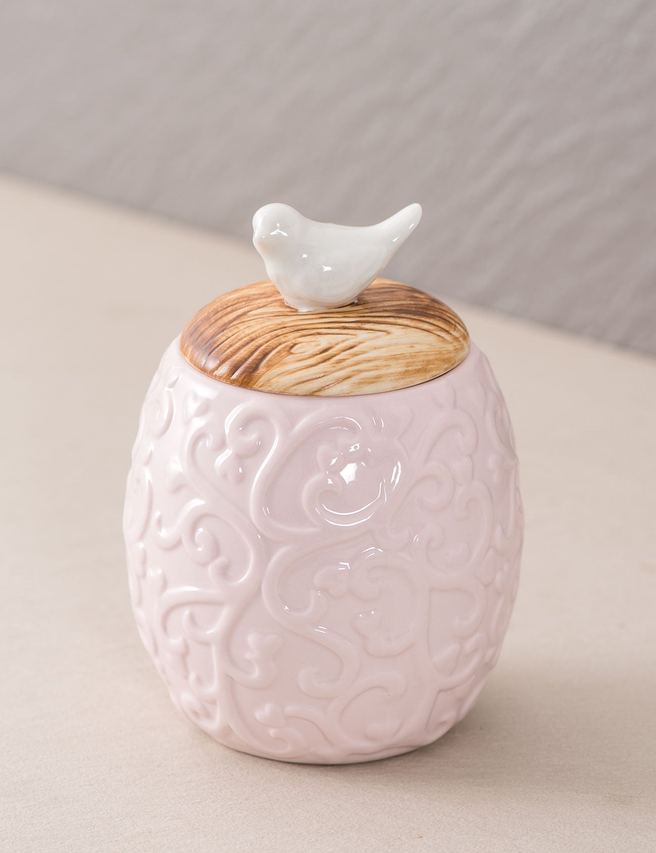 Adorable Bird Canister - Pink