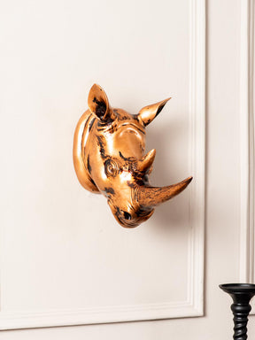Rhinoceros - Wall Mounted Sculpture - The Decor Kart 