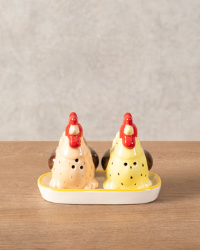 Rooster Salt & Pepper Shaker Set - The Decor Kart 