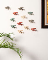 Nightingale Wall Mounted Ceramic Birds Small - Set of 12 - The Decor Kart 