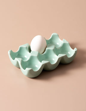 Ceramic Egg Caddy - Green