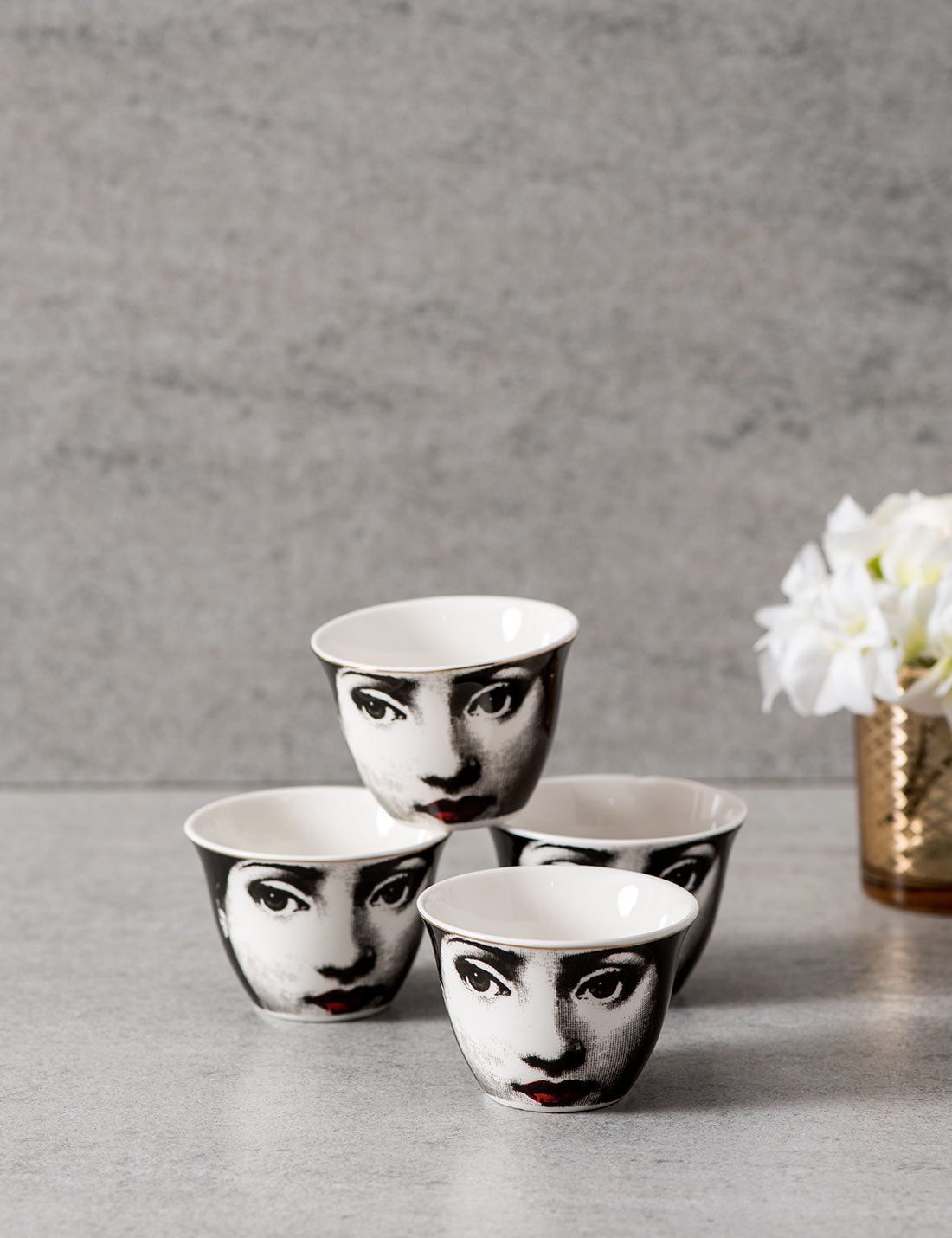 The Woman Teacups - Set of 12 - The Decor Kart 
