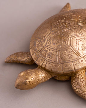 Exquisite Golden Tortoise Figurine