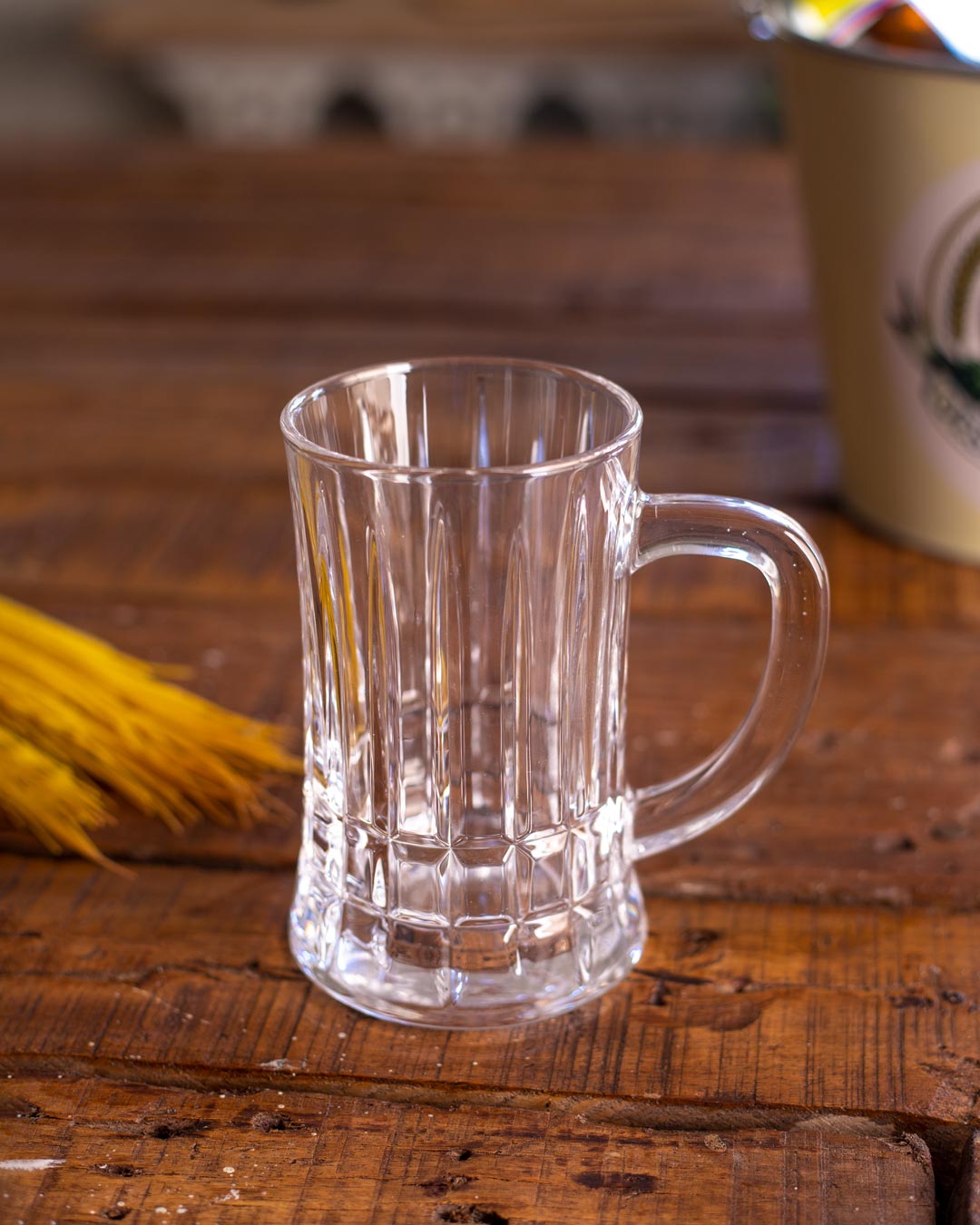 Transparent Thick Crafted Single Beer Mug - Single