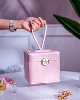 Travel Jewellery Box - Pink - The Decor Kart 