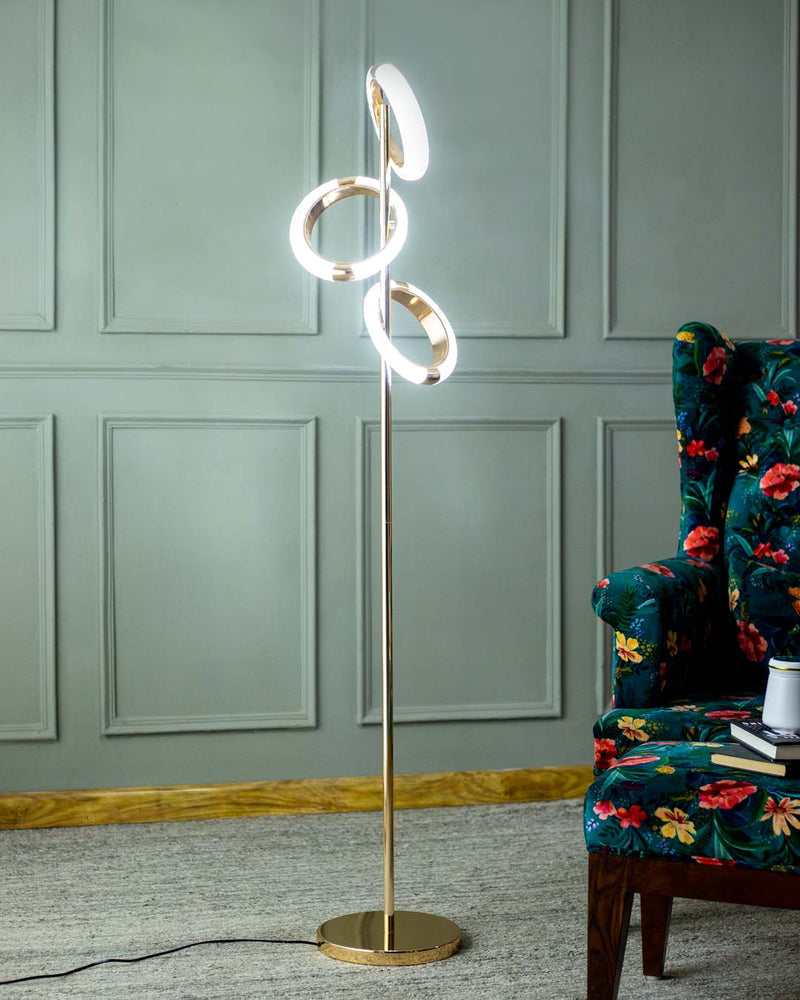 Concentric - 3 Light Floor Lamp